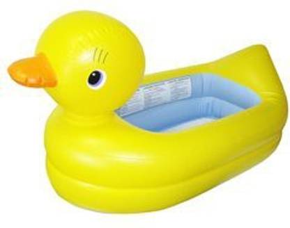 Munchkinz White Hot Inflatable Safety Duck Tub Bath Toy