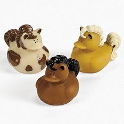 FUN EXPRESS 12 Horse Rubber Duckys Bath Toy