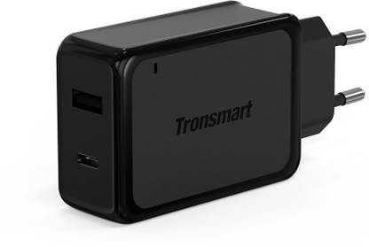 Tronsmart 27 W Wall Charger for Mobile with Detachable Cable