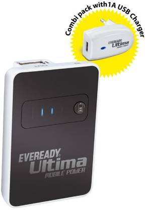 Eveready Ultima Mobile Power UM 08 Multipack (Universal Portable Charger for Mobile & USB Charger)