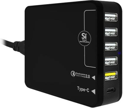 Amzer 35 W 1 A Wall Charger for Mobile with Detachable Cable