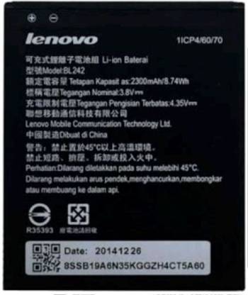 Lenovo Mobile Battery For  Lenovo A6000/A6000Plus
