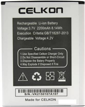 Celkon Mobile Battery For  Celkon A107