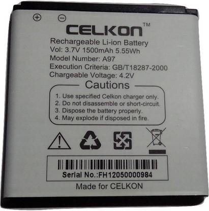 Celkon Mobile Battery For  Celkon A97