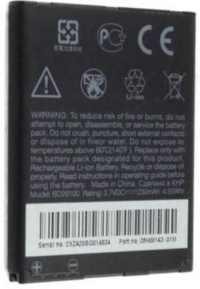 HTC Mobile Battery For  HTC HTC Wildfire S G13 A510C A510e HD3 HD7 HD7S T9292 T9295 T9292 -BD29100 1230mAh