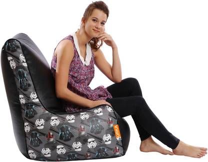 ORKA XXL Star Wars Dark Digital Printed Bean Bag Chair With Bean Filling