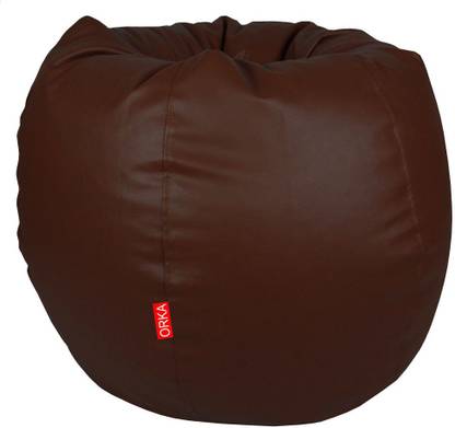 ORKA XL Bean Bag XL (Filled With Beans) Bean Bag  With Bean Filling