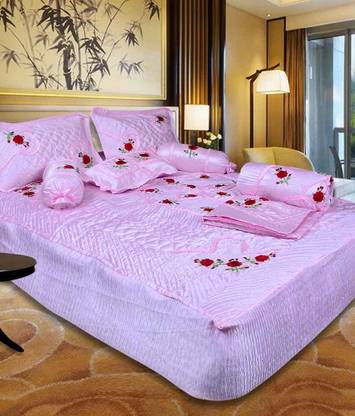Chelsi Satin Double King Sized Bedding Set