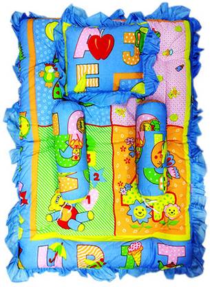 Wonder Kids Alphabet Print Polyester, Cotton Single Sized Bedding Set