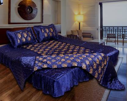 Ooltah Chashma Satin Double King Sized Bedding Set