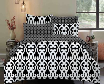 Dexim Polyester, Cotton Double King Sized Bedding Set
