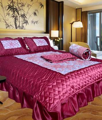Chelsi Satin Double King Sized Bedding Set