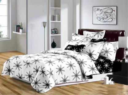 Dexim Polyester, Cotton Double King Sized Bedding Set