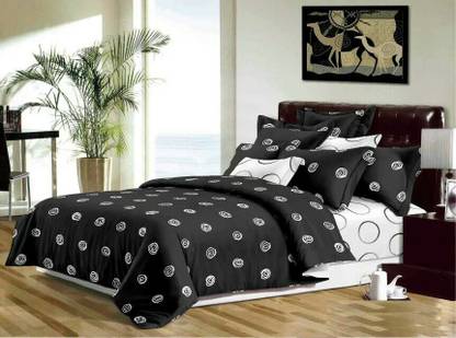 Dexim Polyester, Cotton Double King Sized Bedding Set