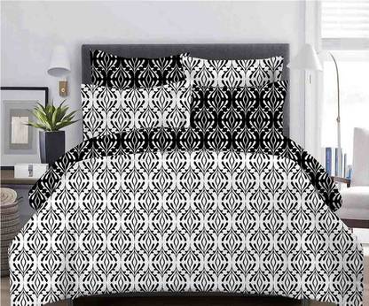 Dexim Polyester, Cotton Double King Sized Bedding Set