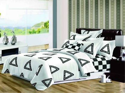 Dexim Polyester, Cotton Double King Sized Bedding Set