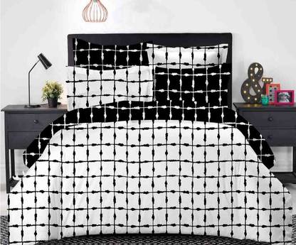Dexim Polyester, Cotton Double King Sized Bedding Set
