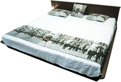 Thin N Fat Rail Gadi Digital Printed Bed Runners Cotton Baby Bed Sized Bedding Set
