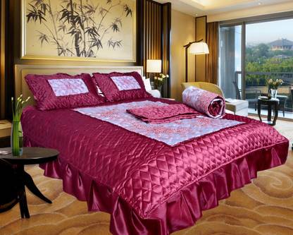 Ooltah Chashma Satin Double King Sized Bedding Set