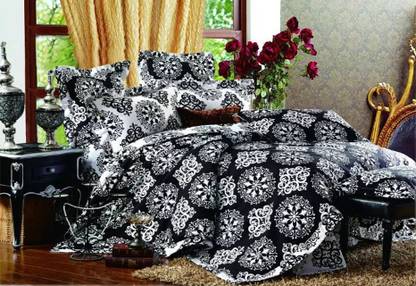 Dexim Polyester, Cotton Double King Sized Bedding Set