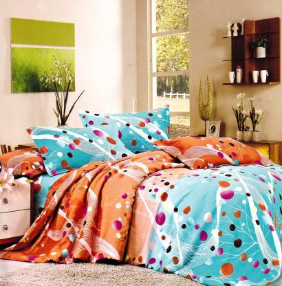 Bedsheet Vertical Double Bedsheet Polyester King Sized Bedding Set