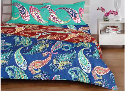 Welhome by Welspun Cotton Double 210 TC Printed Bedsheet