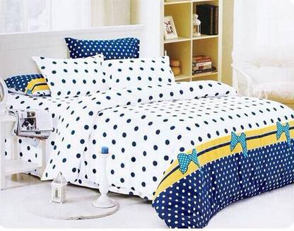 Kalash Plaxo Polycotton Queen Flat 200 TC Abstract Bedsheet