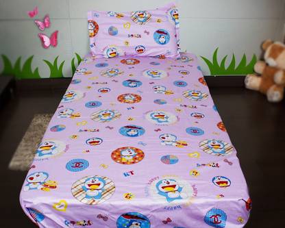 Doraemon Cotton Single Flat Cartoon Bedsheet
