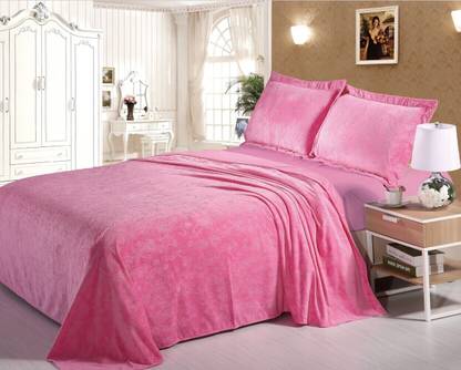 Florida Velvet Double Flat Abstract Bedsheet