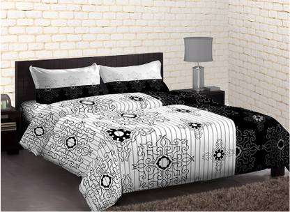 Home Expressions USA 128 TC Cotton Double Printed Bedsheet