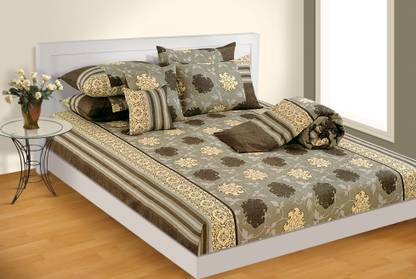 SWAYAM Cotton Double 140 TC Printed Bedsheet