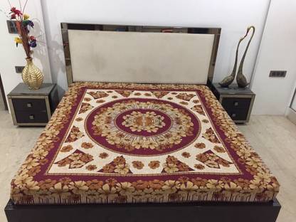 Muxyn 120 TC Cotton Double Printed Flat Bedsheet