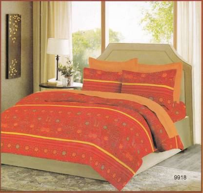 Bombay Dyeing 200 TC Cotton Double Abstract Flat Bedsheet
