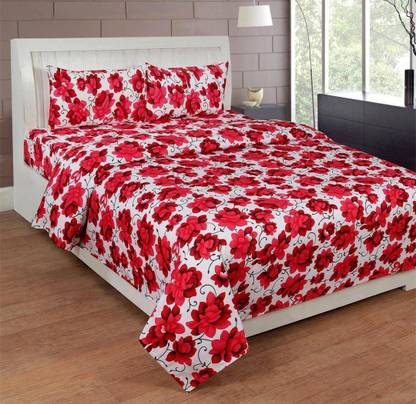 Shubh Polycotton Double Printed Flat Bedsheet