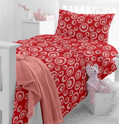 Home Ecstasy Cotton Single Flat 104 TC Geometric Bedsheet