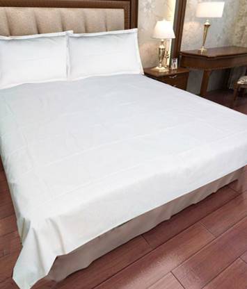 Swastik Traders कॉटन डबल सॉलिड बेडशीट