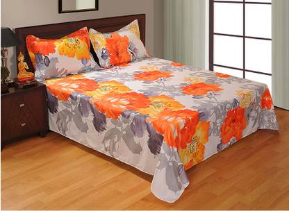 Laurels Polycotton Double Printed Bedsheet
