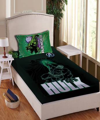 MARVEL Cotton Single Flat Cartoon Bedsheet