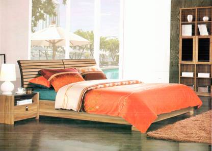 HILTON Cotton Double Flat 300 TC Abstract Bedsheet