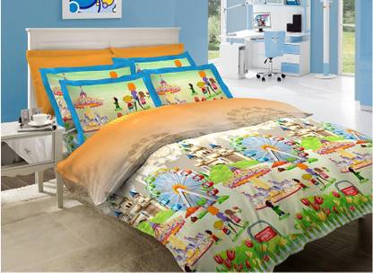 Bombay Dyeing Cotton Single Printed Bedsheet