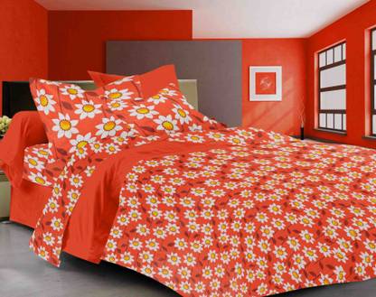 Sparkk Polycotton Double Flat Printed Bedsheet