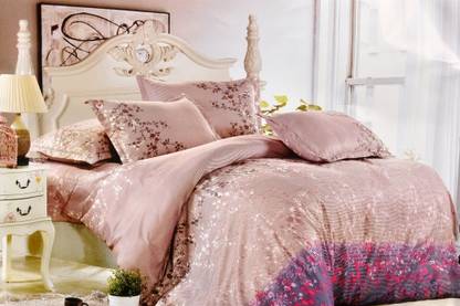 Valtellina Polyester Double Flat Abstract Bedsheet