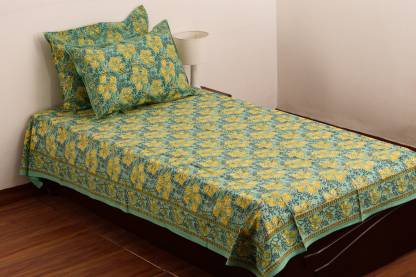 Raaga Textiles Cotton Single Printed Flat Bedsheet