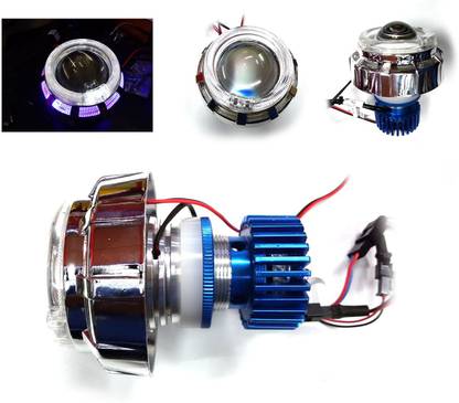 Xtremeonlinestore Double Ring LED Projector With Cooling Fan For (WB) For Honda Activa Projector Lens