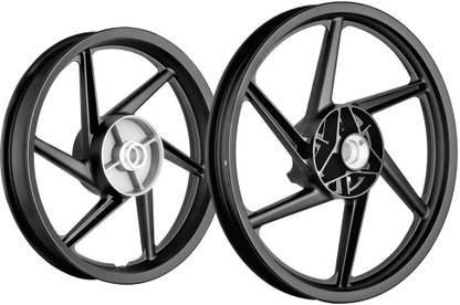 Speedwav 276734 Front, Rear Alloy Iron Bajaj Pulsar 150 Motorbike Tyre Rim