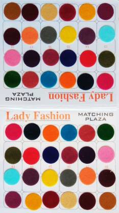 Lady FASHION Matching Plaza 2510201608 Forehead Multicolor Bindis