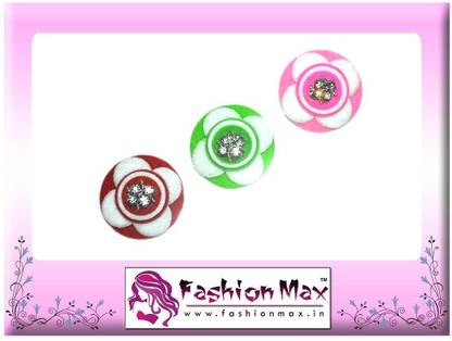 Fashion Max Lotus Full Moon with Crystal Decoration Forehead Multicolor Bindis