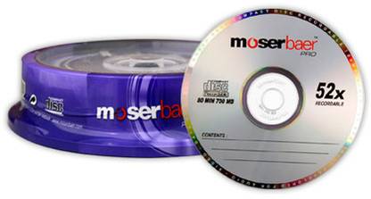 Moser Baer Pro CD-R 10 Pack Cake Box