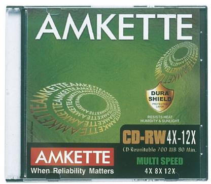 Amkette CD-RW 12x JC 10 Pack