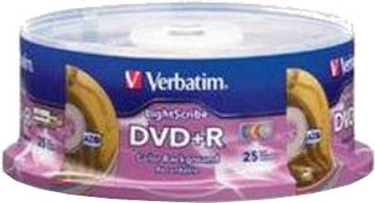 Verbatim DVD+R Lightscribe 25 Pack Spindle